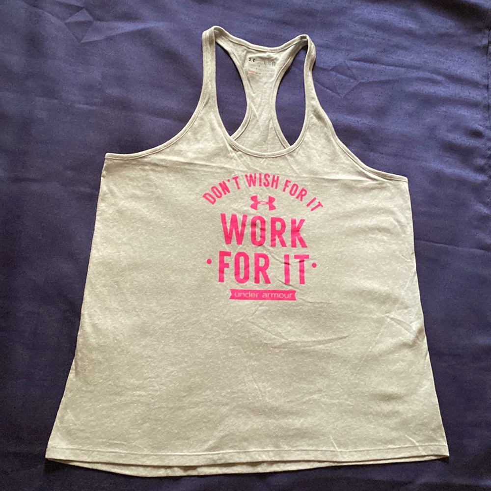 NWOT, Under Armour “don’t wish for it work for it” size XL